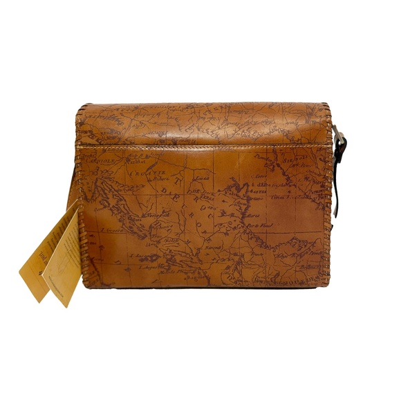 🕊 Patricia Nash Map Print Bird & Floral Crossbody - Picture 2 of 6